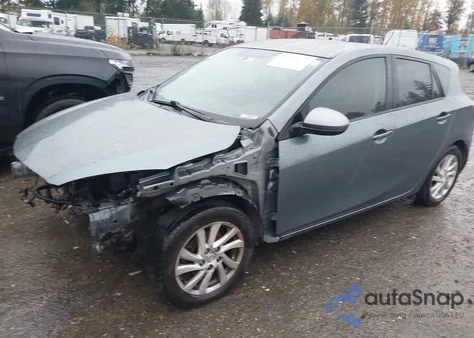 2012 Mazda Mazda3 I Touring z USA, uszkodzony, nr VIN JM1BL1L74C1664489